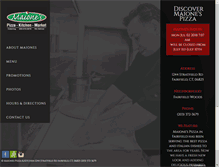 Tablet Screenshot of maionespizza.com